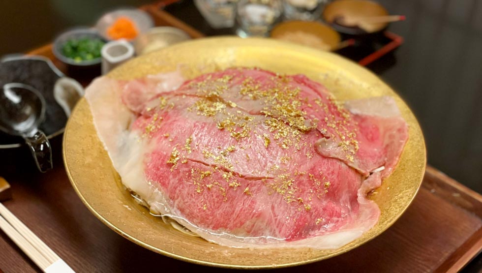 『松阪牛ラーメン・一人しゃぶしゃぶ 松虎』の「往にし方の大石牛サーロインラーメン」