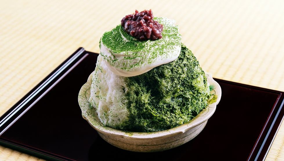 「かき氷 白練 宇治抹茶」