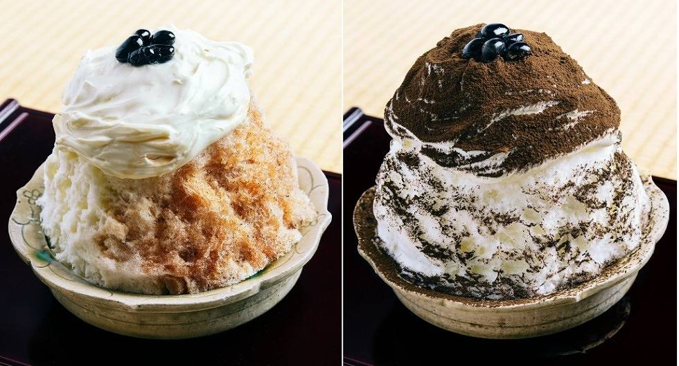「かき氷 白練 京都府産 和紅茶」「ほうじ茶