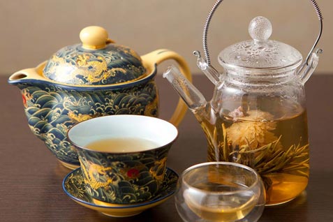 『小楠国』の「プチ贅沢ランチ」のお茶