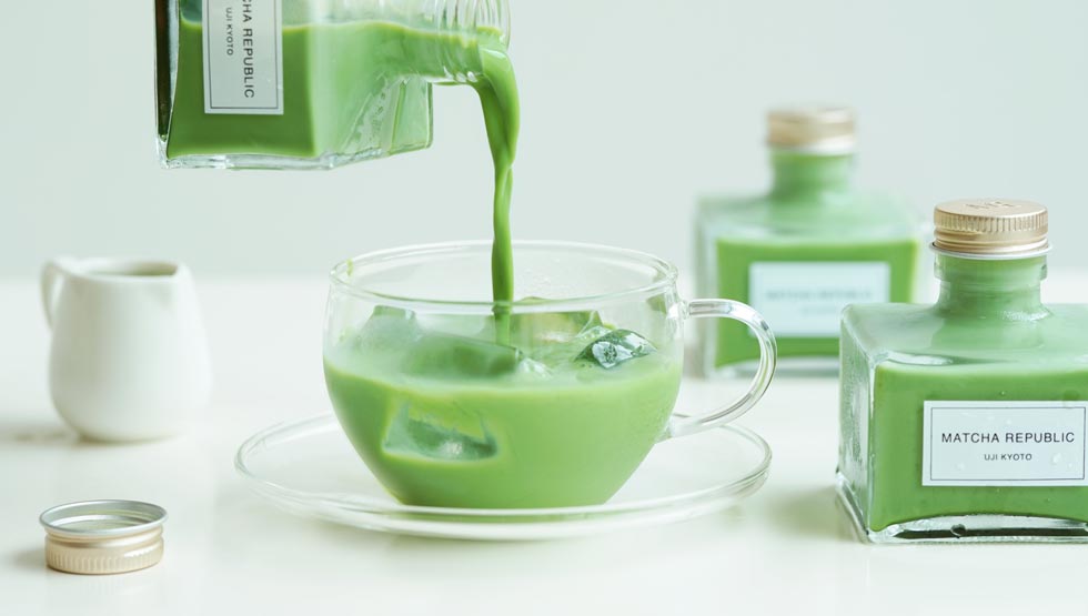 『抹茶共和国』の「プレミアム抹茶ラテ」
