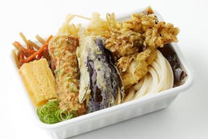 「秋野菜の天ぷらと定番おかずのうどん弁当」-index