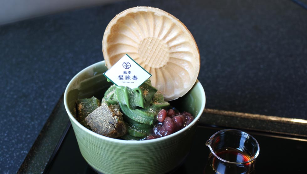 「抹茶ソフトわらび餅」