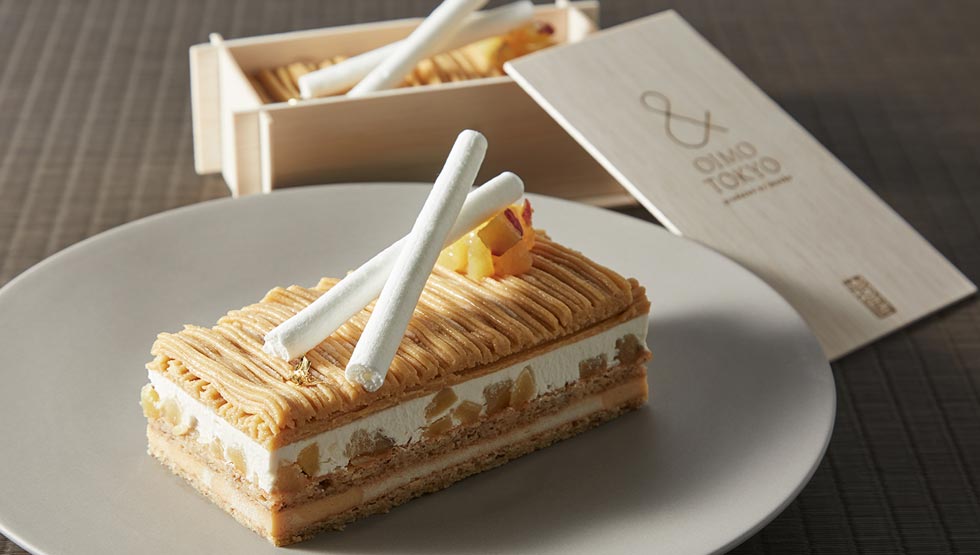 『＆ OIMO TOKYO CAFE 中目黒店』の「蜜芋モンブラン」