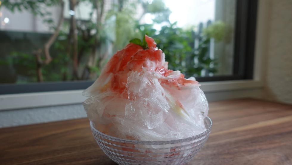 『山とハチミツ』の「ハチミツかき氷」