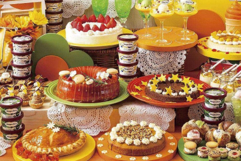 「レストラン ル クレール」のスイーツビュッフェ例
