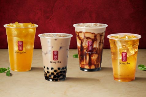 『Gong cha＜貢茶＞（ゴンチャ）』の「黒糖ミルク アールグレイティー」など