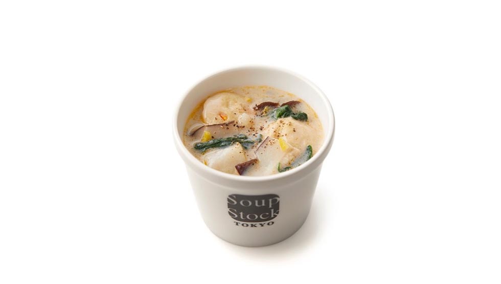 『Soup Stock Tokyo』の「宮崎県諸塚村しいたけと豆乳のポタージュ」