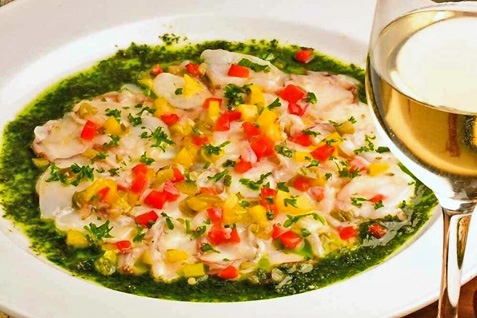 「cucina italiana ARIA」の「鮮魚のカルパッチョ」