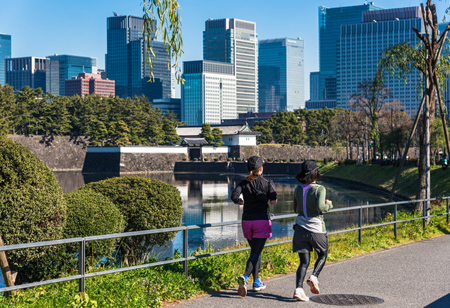 皇居でランニング