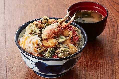 「冬のかき揚げ天丼」