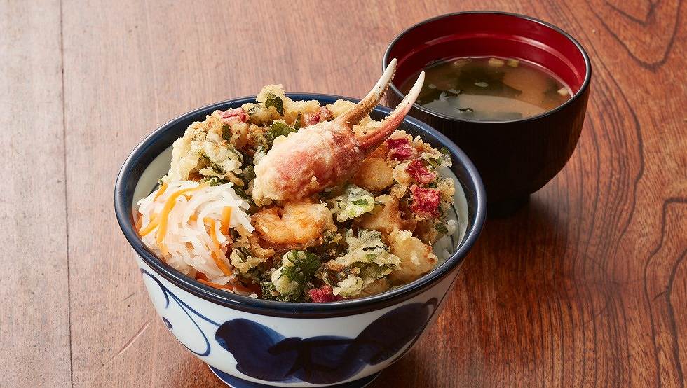 「冬のかき揚げ天丼」-main