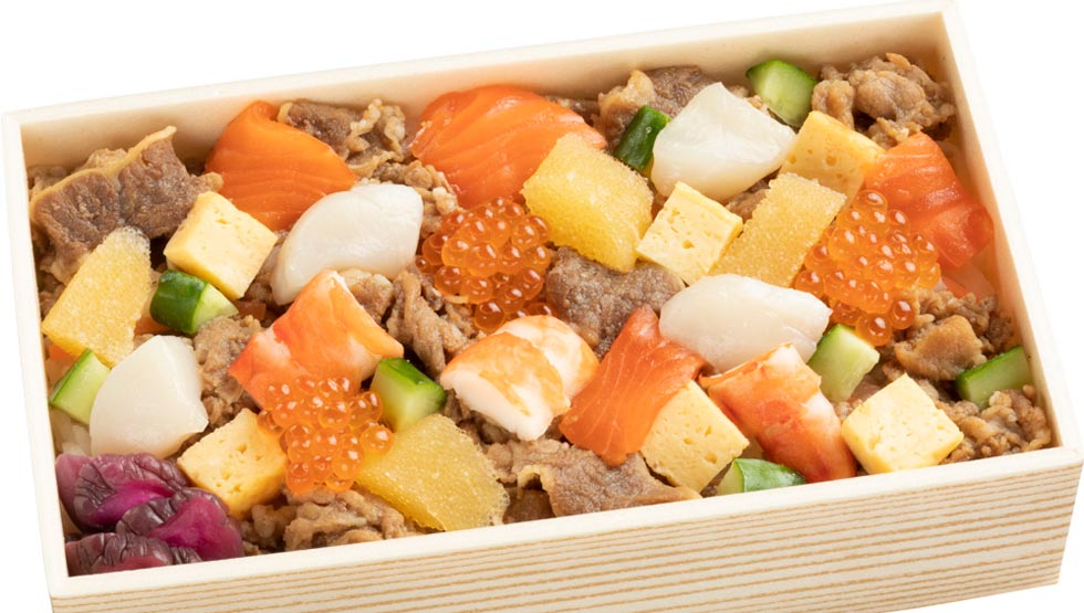 『スシロー』の「すき焼き海鮮おせちらし」