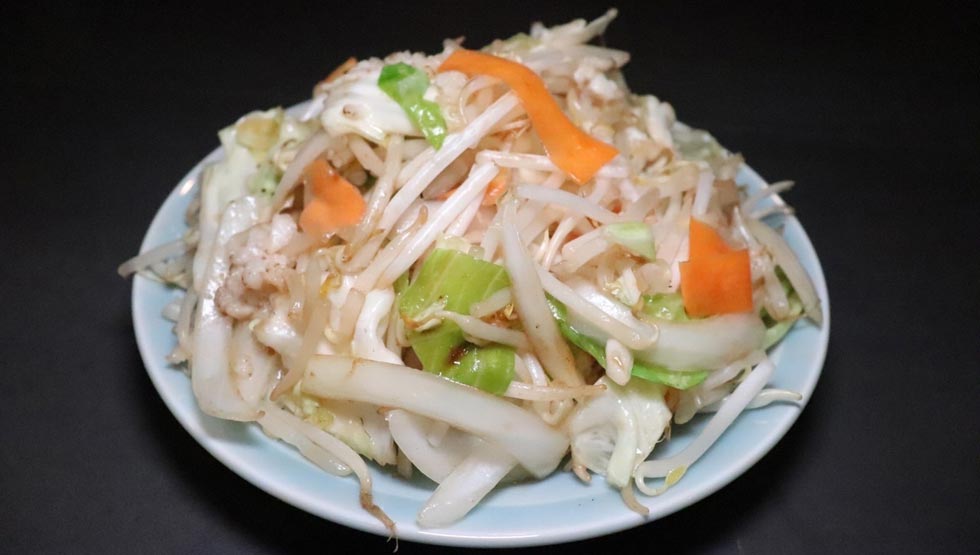 『肉野菜炒め ベジ郎』の「野菜炒め」