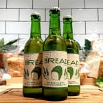 廃棄間近のパンからつくった<br>環境にやさしい発泡酒「RE:BREAD」