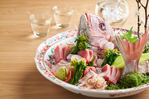 『和食日和 おさけと 大門浜松町』の「新鮮魚介の刺身」