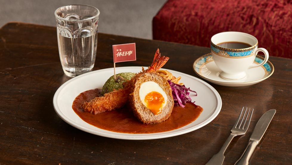 『洋食 休日亭』の「休日亭特製 大人のお子様ランチ」