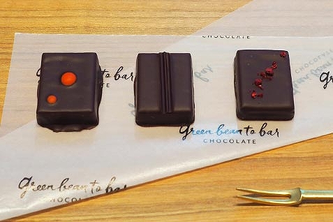 『green bean to bar CHOCOLATE 日本橋店』のボンボンショコラ