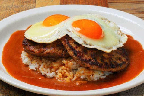 「アロハテーブル中目黒」の「プレミアムロコモコ」