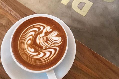 【ダクトコーヒーラボ】の「カフェラテ」