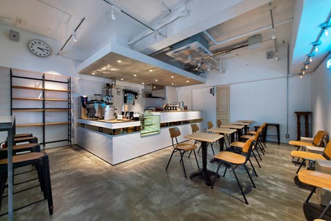 【ダクトコーヒーラボ】の居心地の良いカジュアルな空間