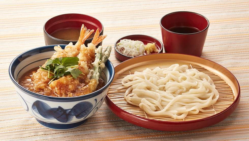 あんかけ海老天丼サービスセット」