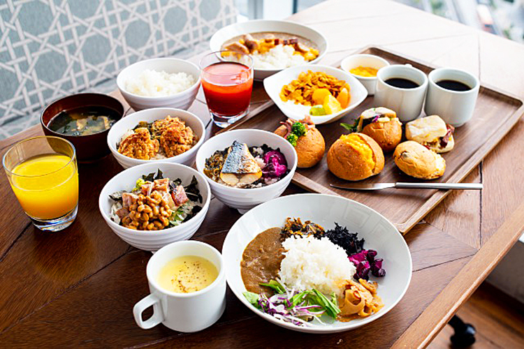 「Oriental Beach」の朝食ビュッフェ
