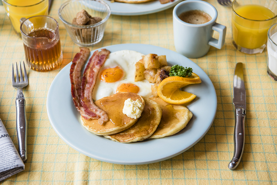 「WORLD BREAKFAST ALLDAY 銀座店」の「アメリカの朝食」
