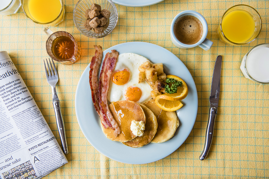「WORLD BREAKFAST ALLDAY 銀座店」の「アメリカの朝食」