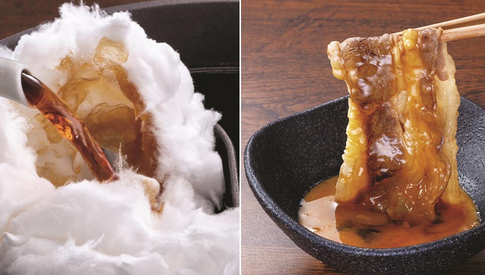 『しゃぶしゃぶ温野菜』から「わたあめすき焼き」登場！ムービージェニックな進化系すき焼き誕生
