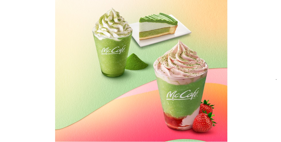 春を彩る宇治抹茶!『マックカフェ バイ バリスタ』で「いちご宇治抹茶フラッペ」4/6発売!