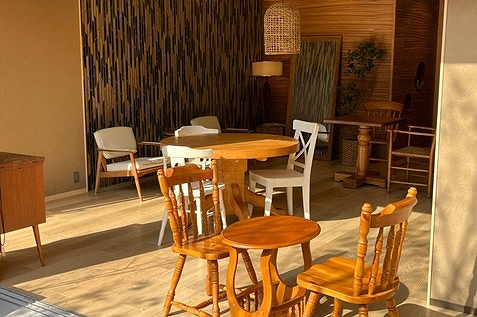 『kyocafe chacha 嵐山店』の店内