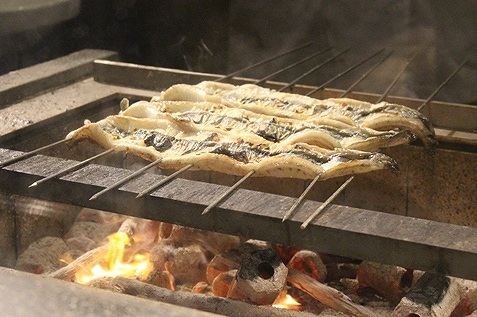 『うなぎ四代目菊川』の焼き場