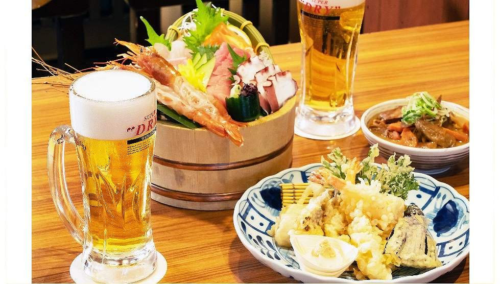 スーパードライと和食