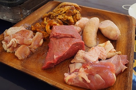 「スタンダードプラン」の「肉盛り合わせ」