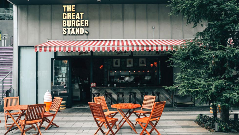 『THE GREAT BURGER STAND』の外観