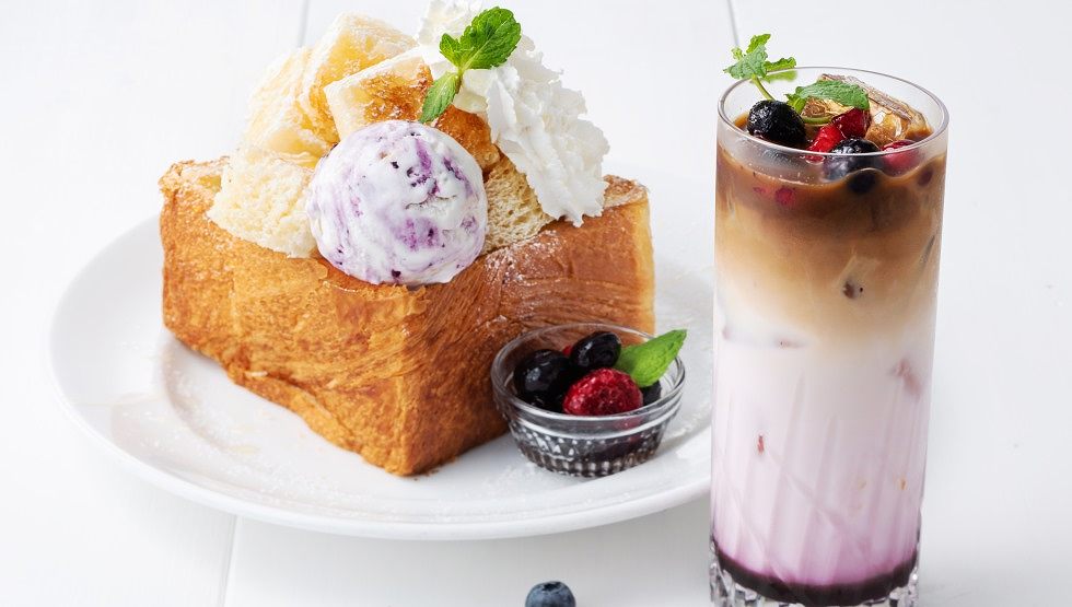 『CAFE＆BAKERY MIYABI』期間限定メニュー「ブルーベリーハニートースト」登場！