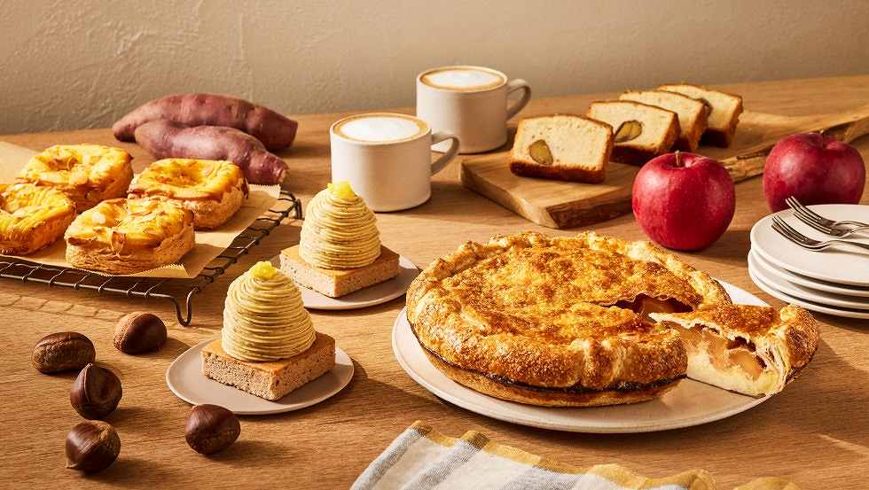 秋の味覚を存分に楽しめる栗やリンゴを使った新作フード
