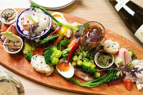 「tsuchi 農園野菜と新鮮魚介」の料理例