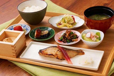『和食時々酒 ときのとき』の「ときのとき御膳（本日の漬け魚／銀鱈の西京焼き）」