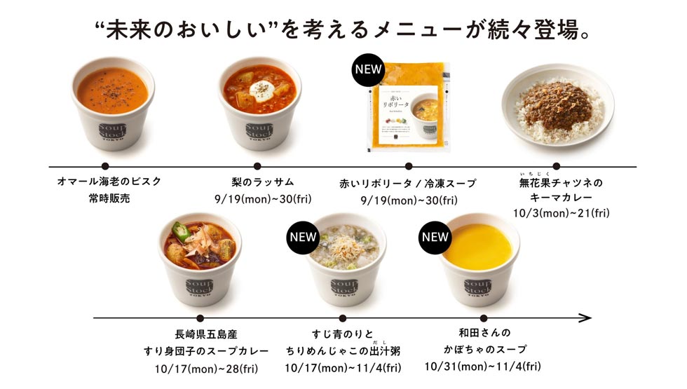『Soup Stock Tokyo』の「未来を考えるおいしいメニュー」