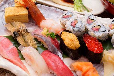 「築地海鮮寿司 すしまみれ 新宿セントラルロード店」の寿司例
