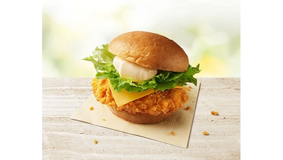 「チーズチキンフィレバーガー」