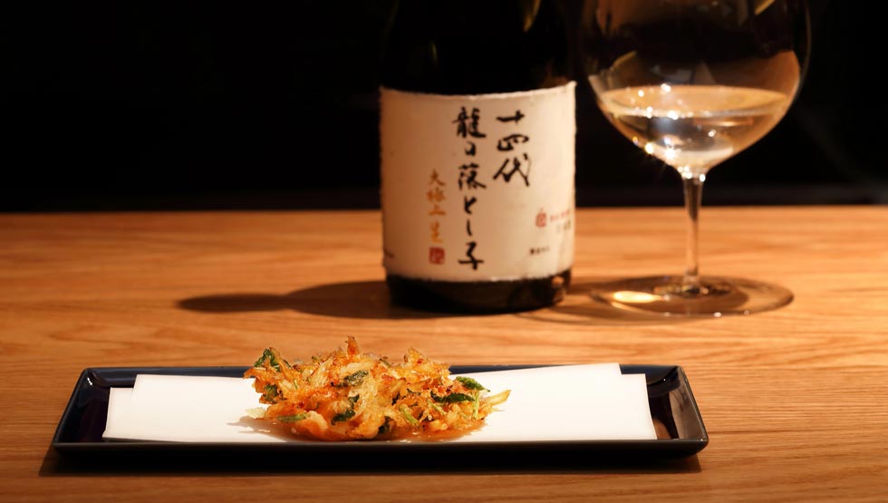 『天ぷらとワイン しの』の料理