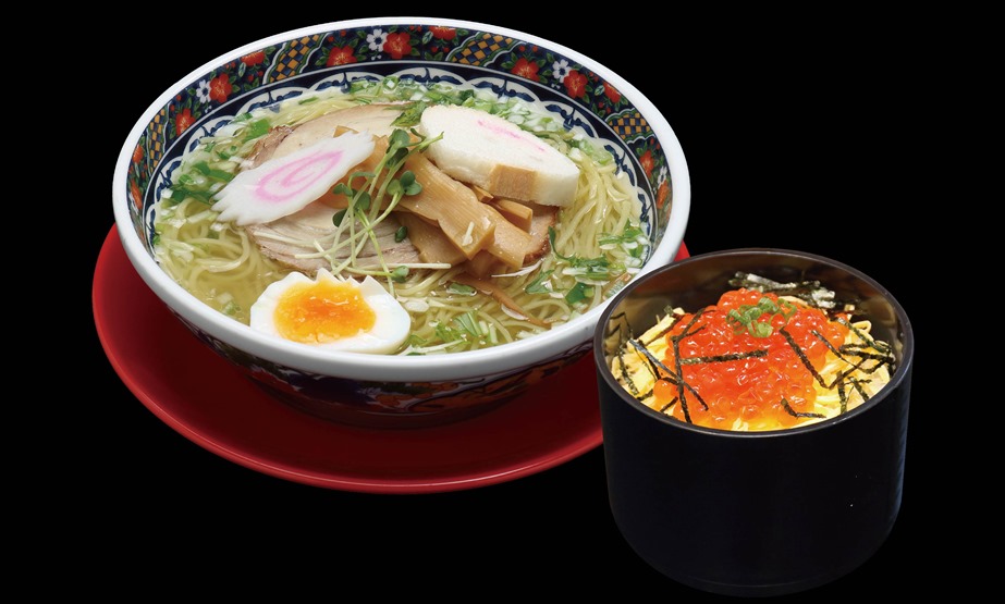 塩ラーメン＆北海道産いくら丼