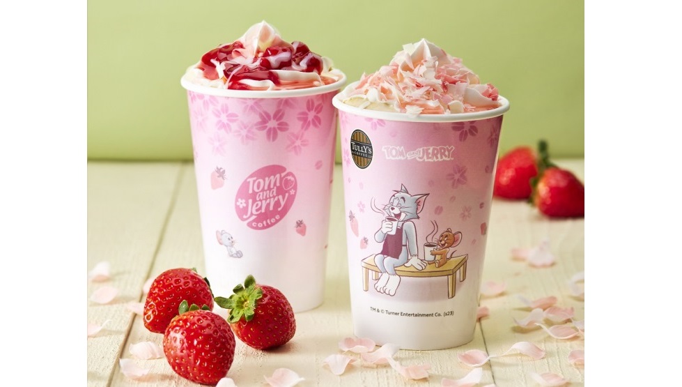 タリーズとのコラボ第4弾!【トムとジェリー 桜舞うスペシャルコーヒータイム】2/10より登場!