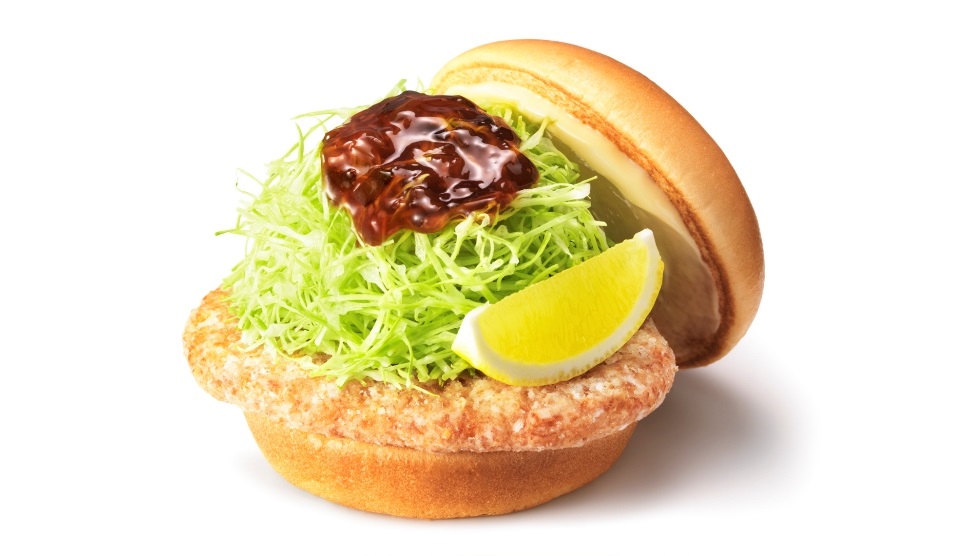 和風旨だれのとり竜田バーガー ～くし切りレモン添え～