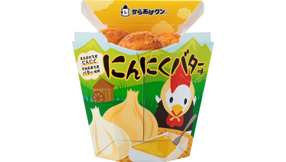 ローソン「ご当地限定からあげクン」の「東北：からあげクン にんにくバター味」