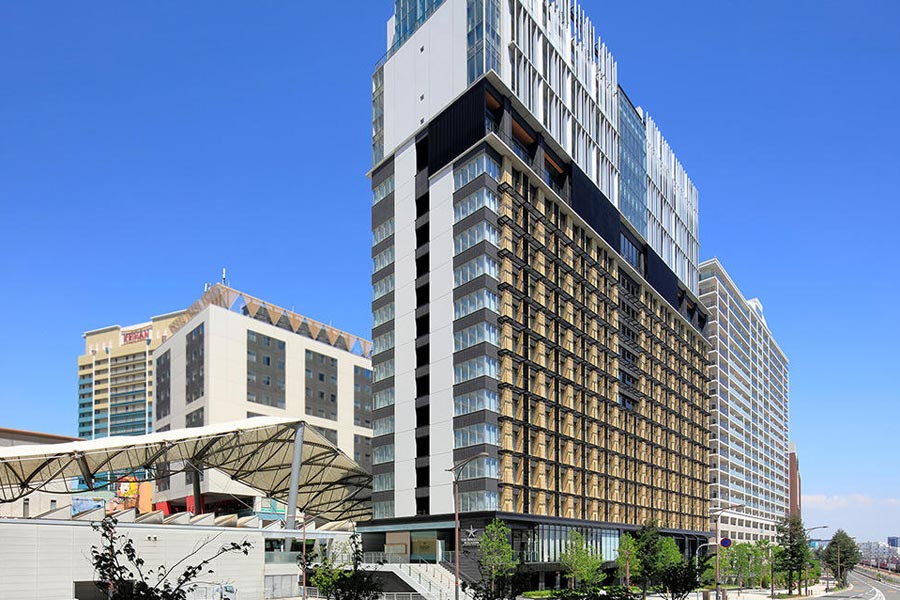 『THE SINGULARI HOTEL & SKYSPA at Universal Studios Japan(ザ シンギュラリ ホテル & スカイスパ アット ユニバーサル・スタジオ・ジャパン)』の外観