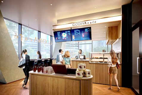 『GODIVA cafe Hibiya』内観